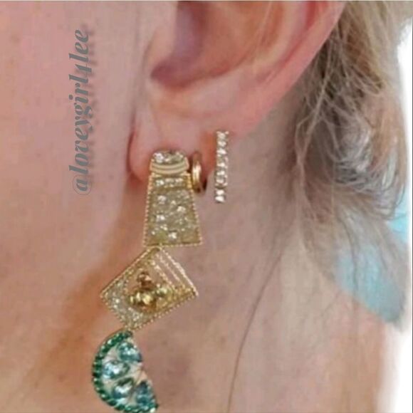 New BAUBLEBAR Salt ~ Tequila ~Lime Dangle Margarita Earrings - Picture 4 of 7